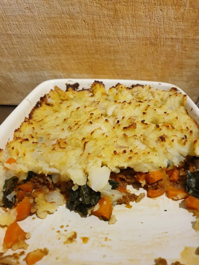 De Krat Maaltijdbox Ovenschotel Met Meiraap En Vegan Gehakt