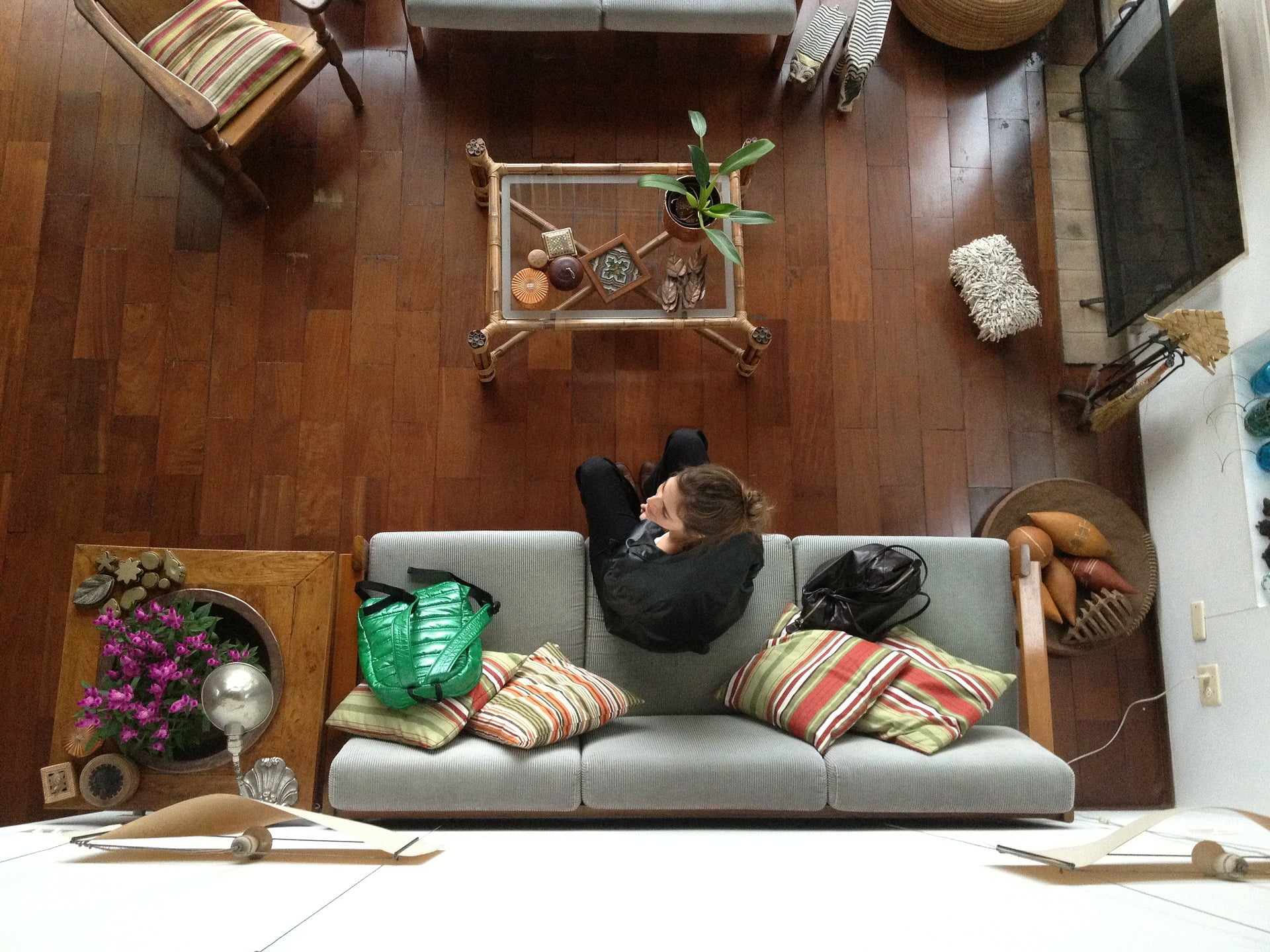 Minimalisme In Je Interieur Woonkamer Van Bovenaf