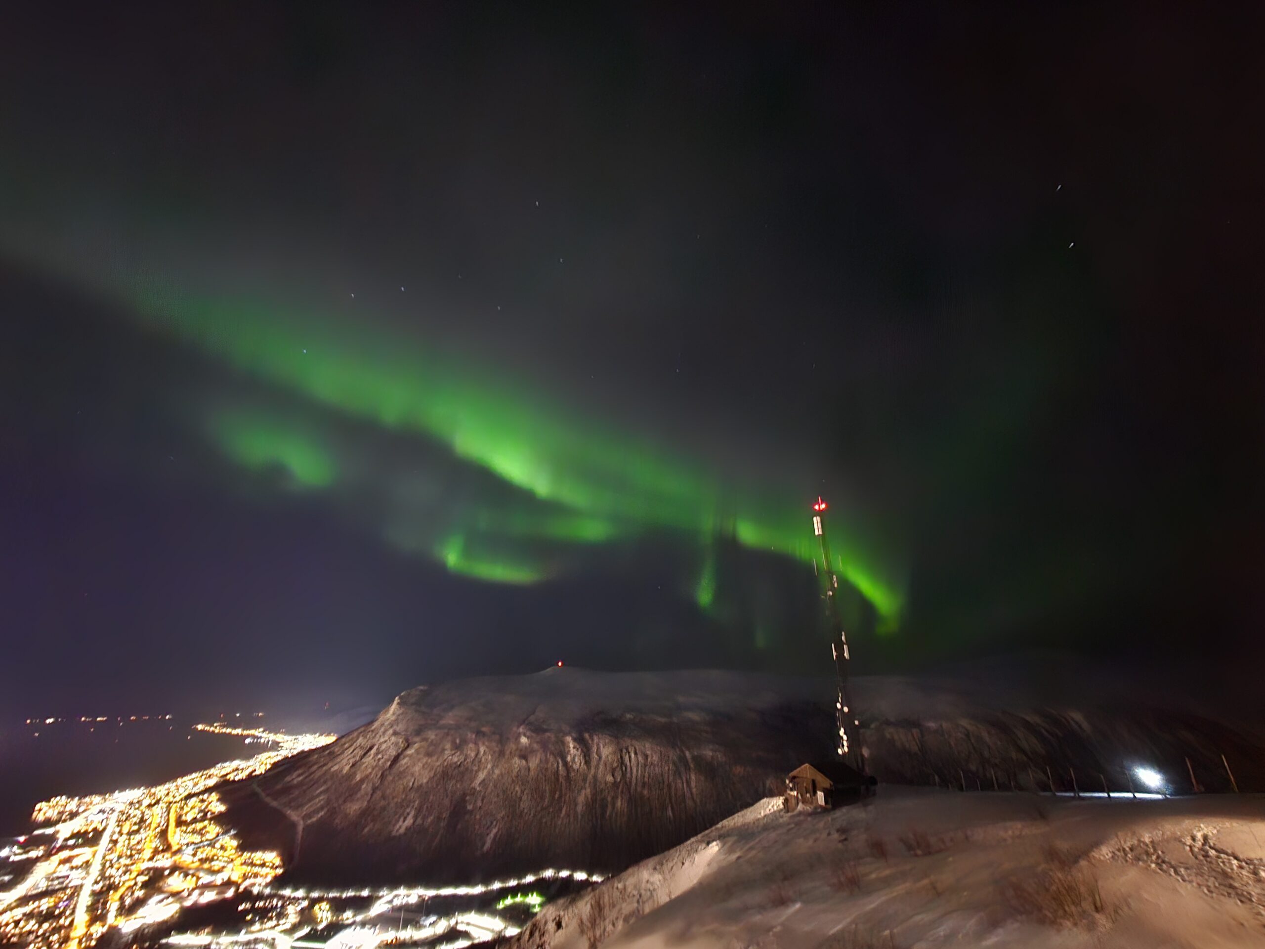 Het Noorderlicht Zien In Tromso, Noorwegen