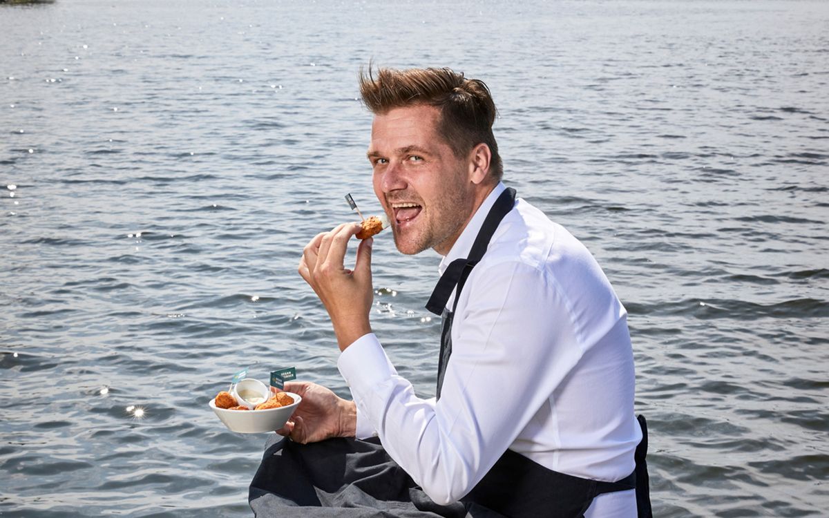 Simon is vegan visboer