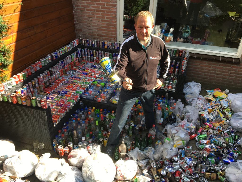 Zwerfinator Dirk Groot strijdt tegen afval op straat met data