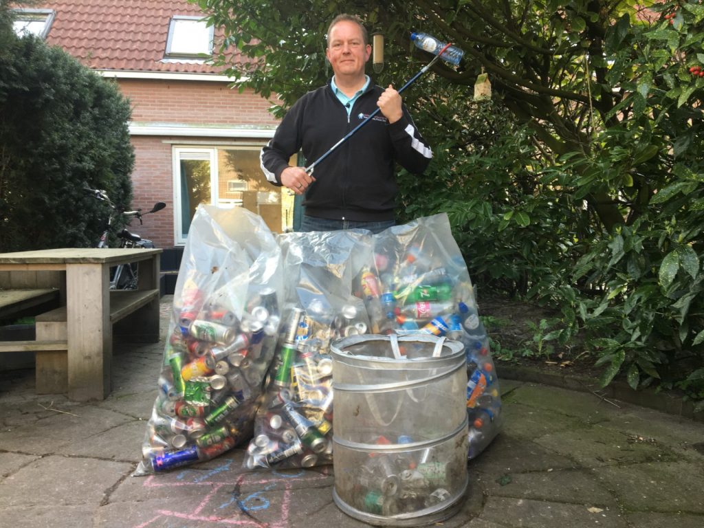 Zwerfinator Dirk Groot strijdt tegen afval op straat met data